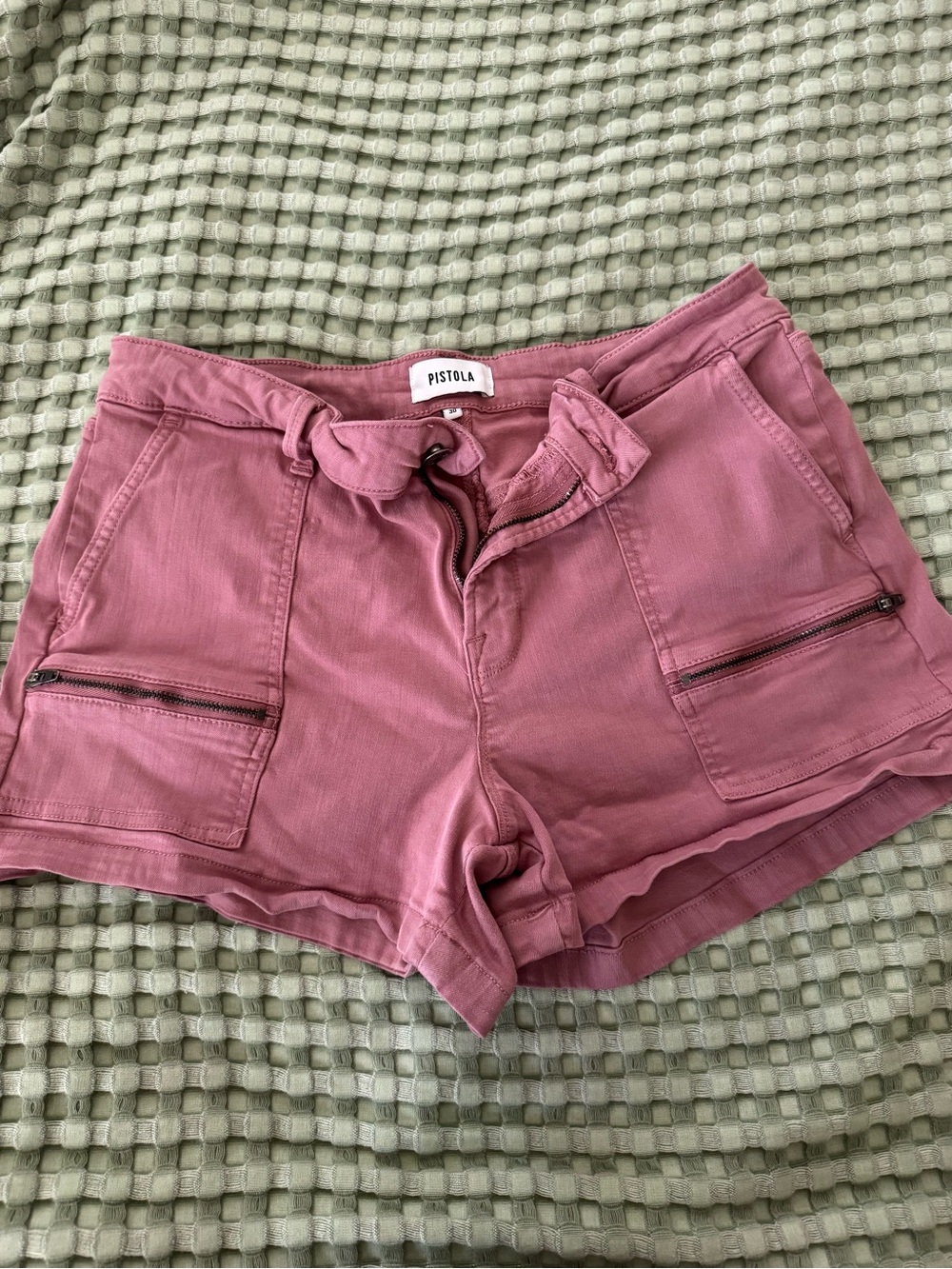 Pistola Rose-Mauve Utility Cargo Shorts
